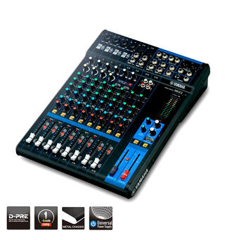 Yamaha MG12 12 kanals mikser 12  inputs, 6 mic